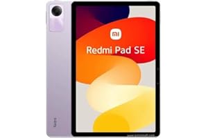Xiaomi Redmi Pad SE Only WiFi 11" Octa Core 4 Speakers Dolby Atmos 8000mAh Bluetooth 5.3 8MP + (16w Dual USB Fast Car Bundle) (Lavender Purple Global, 128GB + 4GB)