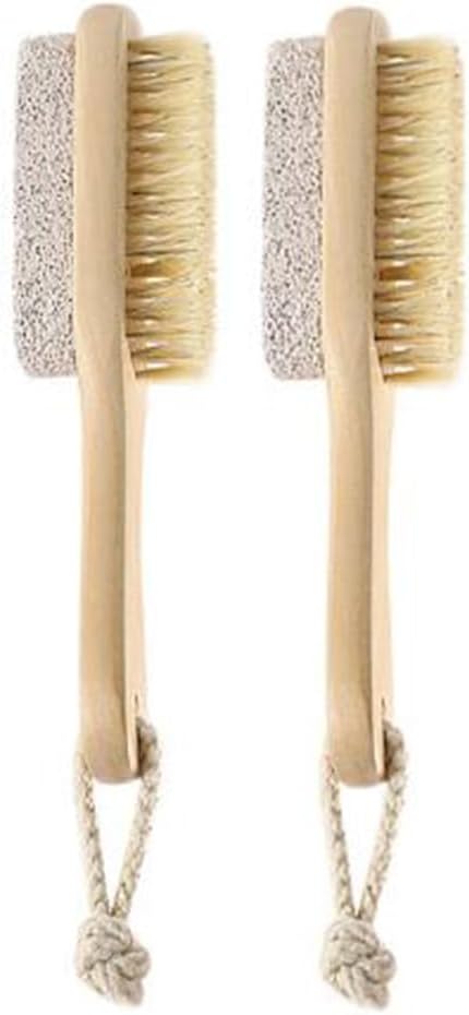 Healifty Double Sided Foot File Pumice Brush Callus Remover Pedicure Care Tool
