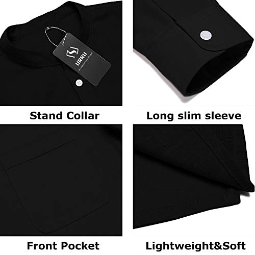 5 URRU+Hipster+Henley+Sleeve+Shirts