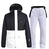 Winter Women's Stitching Snow Ski Jacket Warm