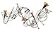 Deco 79 Metal Musical Notes Home Wall Decor Wall Sculpture with Trumpets, Wall Art 39