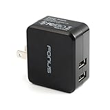 Rapid 17W 3.4Amp 2-Port Compact USB Home Wall Fast Power Charger with Smart Detect for Amazon Kindle, Fire HD 6, HD 7 8 10 - Fire HD 8.9, HD8, HD10, Kids Edition - Kindle Fire HDX, HDX 7, HDX 8.9