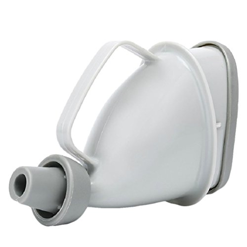 RUNACC Outdoor Urinal Portable Urination Device Plastic Travel Urinary Camping Urine Funnel for Outdoor Standing Pee, Grey