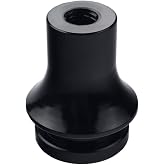 DEWHEL Shift KNOB Boot Retainer/Adapter for Manual Gear Shifter Lever 12X1.25 (Black)