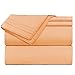Nestl King Sheet Set - Luxury 1800 Ultra-Soft Microfiber King Bed Sheets - Double Brushed - Deep Pockets - Easy Fit - 4 Piece Set - Bedding Sheets & Pillowcases (King, Light Orange)