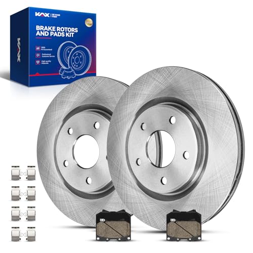 KAX 12.99" Front Rotors and Pads Kit For Dodge, Chrysler, Volkswagen, Ram Model…