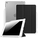 Fintie iPad Pro 9.7 Case with Built-in Apple Pencil Holder - Slim Shell Standing Cover with Translucent Frosted Back Protector Auto Wake/Sleep for Apple iPad Pro 9.7 Inch Tablet, Black