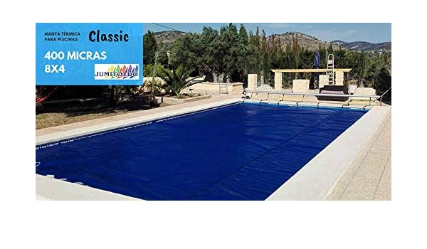 Jumitoldo Manta TÉRMICA para Piscinas Classic 400 micras (8x4 ...