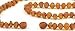 Raw Amber Necklace for Adults - 17.7 Inches - Cognac Color - Baltic Amber Land - Hand-made From Unpolished / Certified Baltic Amber Beads - Knotted - Screw Clasp (Cognac)