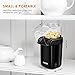 Hot Air Popcorn Popper, Aicok 1200W Fast Popcorn Maker with Measuring Cup, Removable Lid, No Oil Needed, FDA and ETL Approved, Black
