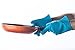NiceBake Silicone Gloves Heat Resistant BBQ Oven Mitts Anti Slip Grip Best for Microwave Grilling and Baking 5 Fingers 1 Pair Blue