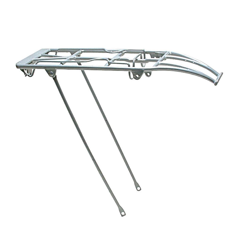 Oxford Alloy Spring Top Luggage Carrier - Silver, 24-28-Inch