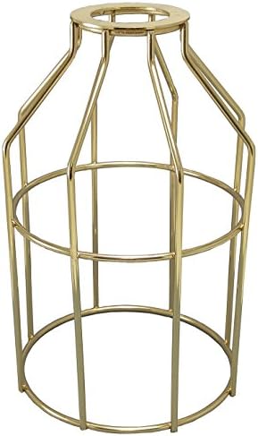 iLightingSupply 37-0108-10 Vintage Premium Washer Mount Bulb Cage - Open Style - Pb, , Polished Brass