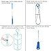 X-Lounger Draway Water Hydration Bladder Packs Tube Cleaner Brushes Cleaning Kit for Water Reservoirs Bladders for Camping Hiking Backpack, 4 in 1 (Without Water Reservoir)