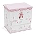 JewelKeeper Ballerina Musical Jewelry Box for Girls, Ballet Slipper and Pink Ribbon Design, Swan Lake Tune