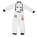 Adventuring Astronaut Children's Halloween Dress Up Theme Party Roleplay & Cosplay Costume (Youth Medium (5-6)) White