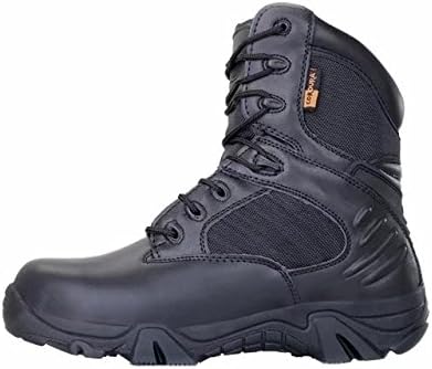 MORNISN Military Tactical Boots For Men Waterproof Hiking Jungle Army Combat Side Zip Work Boots