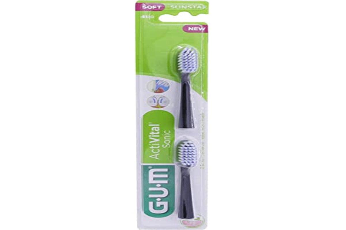 GUM 4110 ACTIVITAL Replacement Sonic Brush, standard - random color