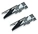 Aimoll 2pcs Z71 4x4 Emblems Badges, 3D ABS Decal Emblems for Chevy GMC Silverado(Black Grey)