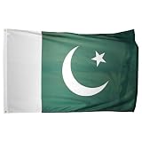 US Flag Store Superknit Polyester Pakistan Flag, 3 by 5-Feet