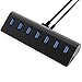 Sabrent 7 Port Aluminum USB 3.0 Hub with 5V/4A Power Adapter (30