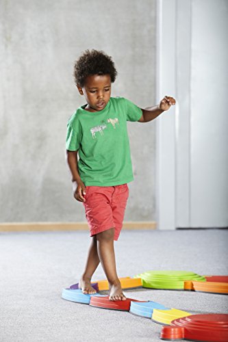 GONGE River Landscape - 25-Piece Set for Balance Training, Motor Skills, and Creative Play - Educational Tools for Children's Development and Fun Group Activities - Vibrant