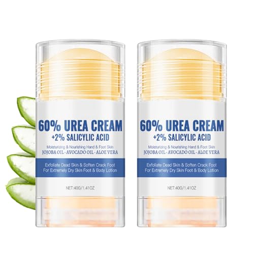 2pcs New 60% Urea Cream And 2% Salicylic Acid Foot Cream, Moisturizing Foot Cream, Can Be Used For Elbows, Knees, And Heels. Suitable For Both Men And Women.