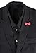 3 Pc Lapel Flower Pin Set Bow Tie Polka Dot Handmade Boutonniere, Black, Purple, Red
