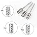 MAKARTT Carbide Nail Drill Bits Large Barrel B-11 Extra Coarse XXC, 3XC,4XC Dip Acrylic Drill Bit Gel Remover (Silver)