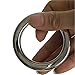 Male Stainless Steel Cock Ring Enhancer Testes Weight Bearing Metal Device Delayed Ejaculation Enhancer Ring (1.49