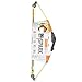 Bear Archery Spark Youth Bow Set, Recommended for Ages 5 to 10, Ambidextrous, Includes 2 Arrows, Armguard, Quiver