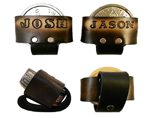 Custom Tooled Leather Snuff Can Holder, MADE to ORDER, Chewing Tobacco Case, Names or Initials Up to 7 Letters