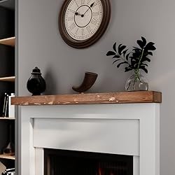 BoscoMondo 72 Inch Fireplace Mantel - Solid Rustic