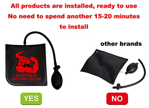 IMPROVED 3 Piece Durable Air Wedge Bag Pump Professional Leveling Kit & Alignment Tool Inflatable Shim Bag. 3 Sizes(Small, Medium, Large) for a Variety of Jobs. 300 LB Rating - Thumbnail 7