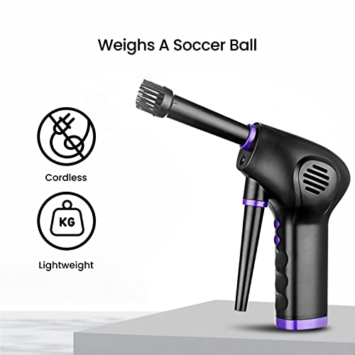 Miraklass Cordless Air Duster, Powerful Compressed Air Blower with