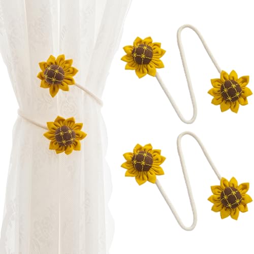 Contoeey Bendable Curtain Tiebacks, Rope Tie Backs Curtains with Floral Design, 2Pack Elegant DIY Curtain Holdbacks, Decorative Window Holder for Bedroom Decor, Heronsbill at Amazon
