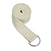 Gaiam Yoga Strap (6ft) Stretch Band with Adjustable Metal D-Ring Buckle Loop | Exercise & Fitness Stretching for Yoga, Pilates, Physical Therapy, Dance, Gym Workouts (Natural)