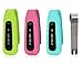 MDW 3 Pcs Silicon Clip For Fitbit One New Version Replacement Clip Accessory Pack For Fitbit ONE Anti Slip Off and Improved Cap Design-Green,Pink,Teal