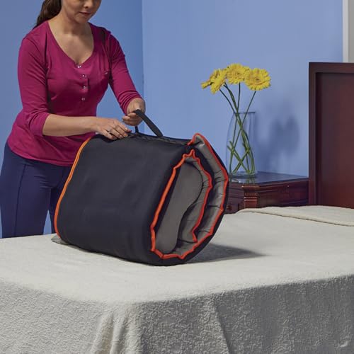 Power Therapy Colchón Masajeador con 3 velocidades Power Med 3 tipos de Masaje Colchoneta Multifuncional con Terapia de Vobración, Calor Infrarojo y Masaje Tipo Shiatsu Color Gris