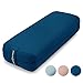 AJNA Yoga Bolster Pillow - Luxurious 100% Organic Vegan Suede - Yoga Bolster for Restorative Yoga - Rectangular Yoga Pillow with Carry Handle - Machine Washable Cover