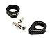 Black Turn Signal Relocation Clamps for Harley, Honda, Suzuki Yamaha 39mm Forks