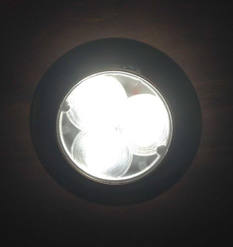 MARINE BOAT LED WHITE CEILING COURTESY LIGHT STAINLESS STEEL HOUSING FLUSH MOUNT by PACTRADE MARINE