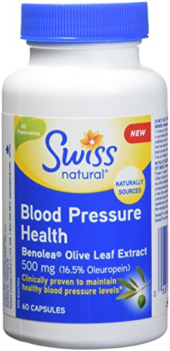 Swiss Natural Blood Pressure Health with Benolea Olive Leaf extract 500mg Capsule 60