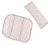 DorDor & GorGor Organic Baby Seat Belt Cushion, Extra Plush, 100% Cotton (Pink Striped)