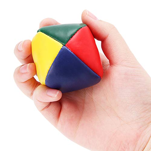 Sunshane 6 Pieces Juggling Balls Set for Beginners, Durable Juggle Ball Kit, Mini Juggling Balls, Soft Easy Juggle Balls for Kids and Adults (Multi-Colored)