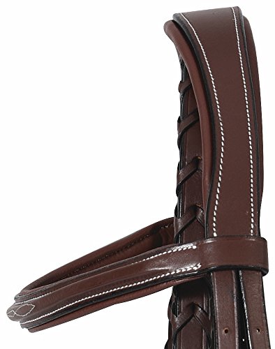 Henri de Rivel HDR Mono Crown Bridle w.Padded Wide Noseband Horse - Thumbnail 3