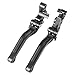 MTO® Pair YAMAHA 02-03 R1 / 99 - 04 R6 / 06 - 09 R6S / 01 - 05 FZ1 FAZER Short Brake Clutch Levers Black 1999 2001 2002 2003 2004 2005 4YFY688F14SB