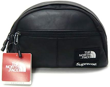 Amazon Supreme X The North Face シュプリーム ノースフェイス Leather Roo 2 Lumbar Pack レザーウエストバッグ 17aw ブラック ウエストバッグ