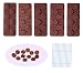 BAKER DEPOT Silicone chocolate Lollipop Mold with 6 Holes, Double Heart, Star, Small Flower, Smile Face, Round, Etc, Design, Set of 5 primary