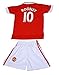 2015 Manchester United #10 Rooney Kids Home Soccer Jersey & Shorts Youth Sizes (12-13 Years)